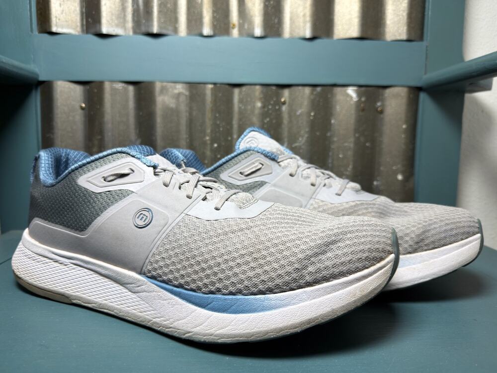 TravisMathew Mens Size 13 NuAge Spikeless Golf Active Training Shoes Gray Blue
